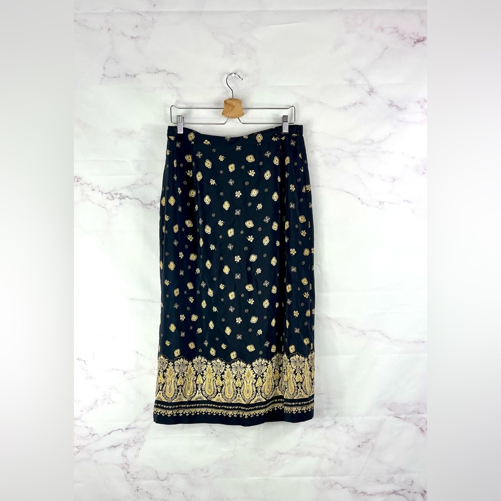 COLDWATER CREEK 100% Silk Midi Skirt - Picture 2 of 7
